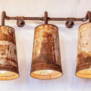 Vintage Sap Bucket Wall Sconce