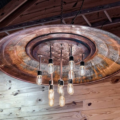 Rustic Vintage Chicken Brooder Disk W/turkey Feeder Ring - Etsy