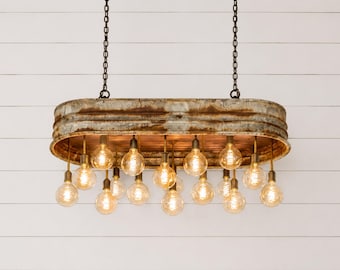 4ft Vintage-Style Rustic Stock Tank Light
