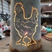 Rustic Vintage Chicken Brooder 34 Disk Drop Light - Etsy