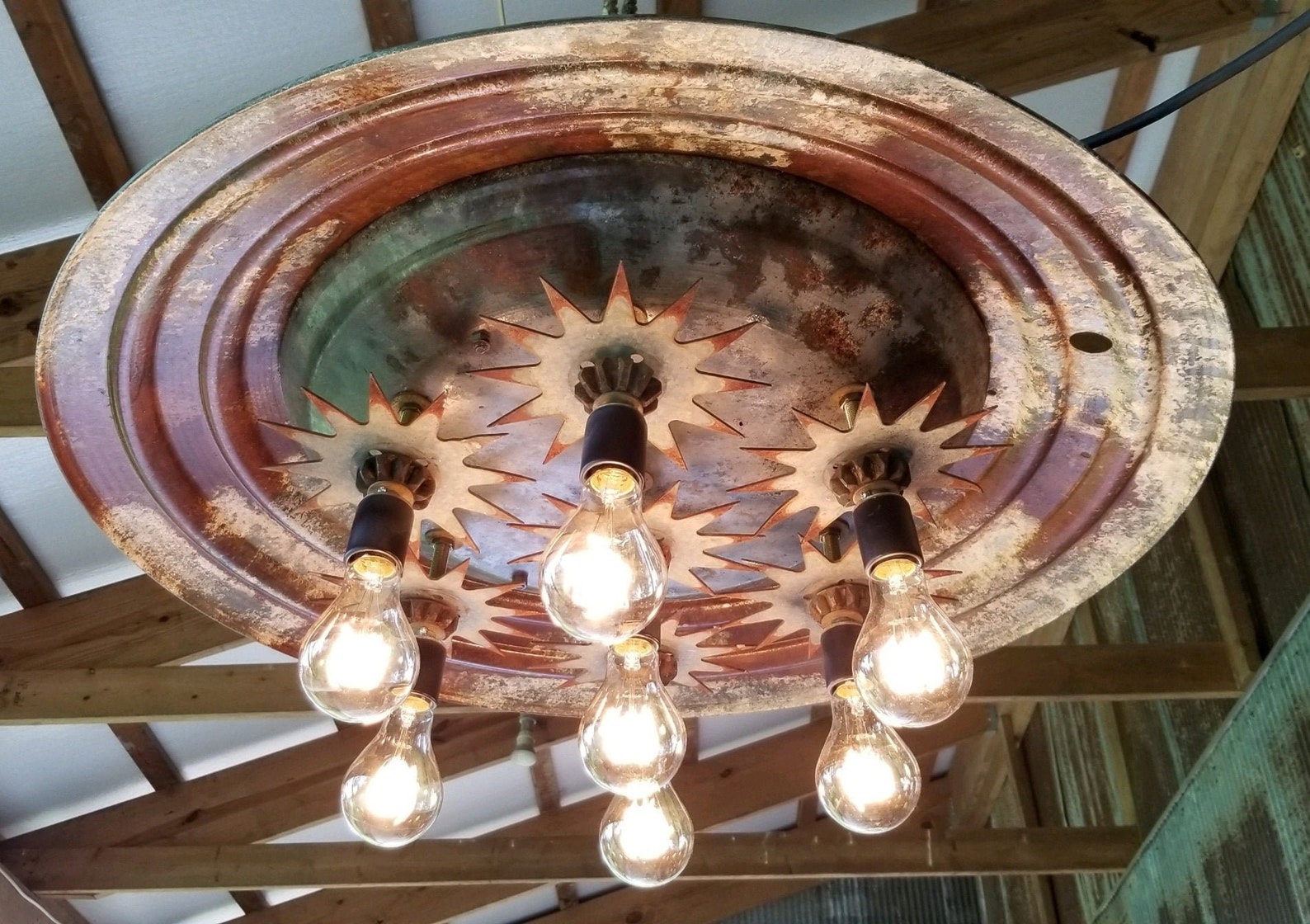 Rustic Vintage Chicken Brooder Disk W/stars - Etsy UK