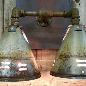 Vintage Double Cone Wall Sconce