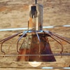 Rustic Vintage Chicken Brooder 34 Disk Drop Light - Etsy