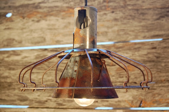 Vintage Chicken Feeder Light Etsy