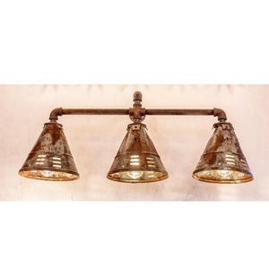 Vintage Triple Cone Wall Sconce