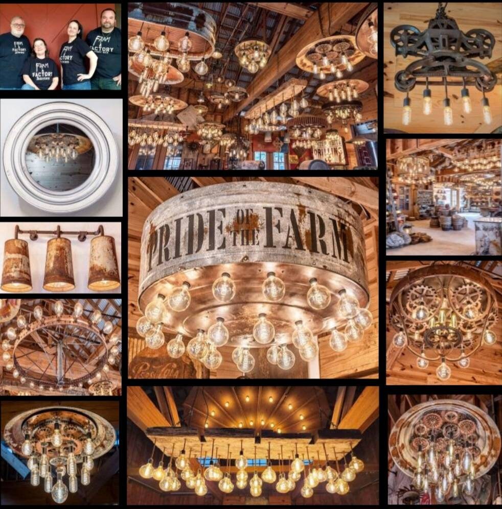 Rustic Vintage Chicken Brooder 34 Disk Drop Light - Etsy