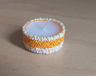 Explanation of the diamond candle cover in Danish weaving