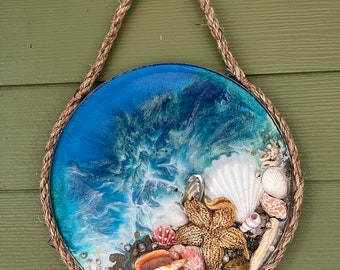 Round Coastal Wall Hanging