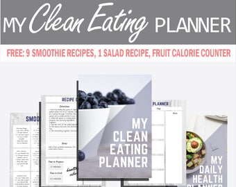 My Clean Eating Planner. Printable PDF A4 size