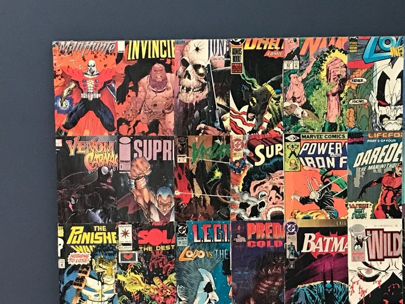 Comic Book Wall Art Etsy