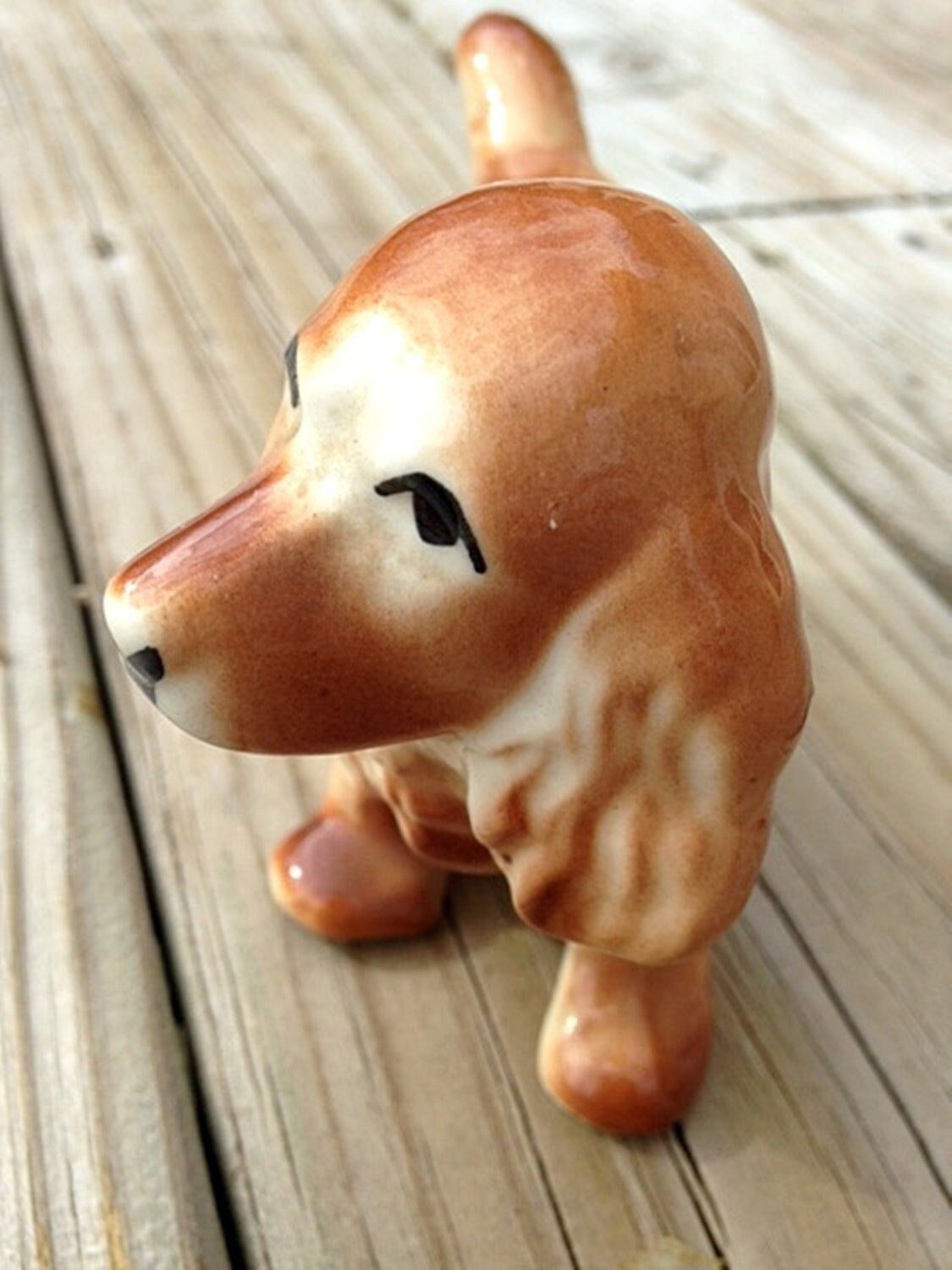 Vintage Unmarked Ceramic Cocker Spaniel Dog Knickknack | Etsy