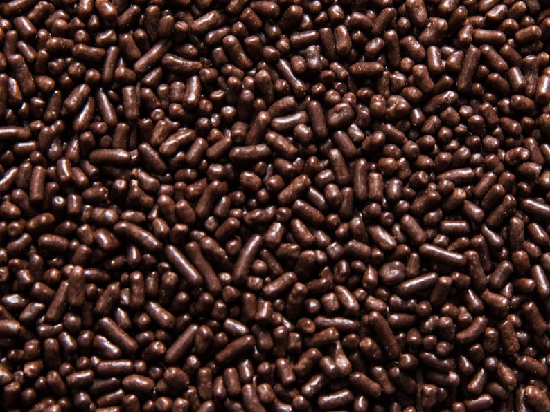 Delectable Chocolate Sprinkles Jimmies Candy Birthday Party Cupcake Toppings Cake Decorating Wedding Cookie Decor Baking Edible