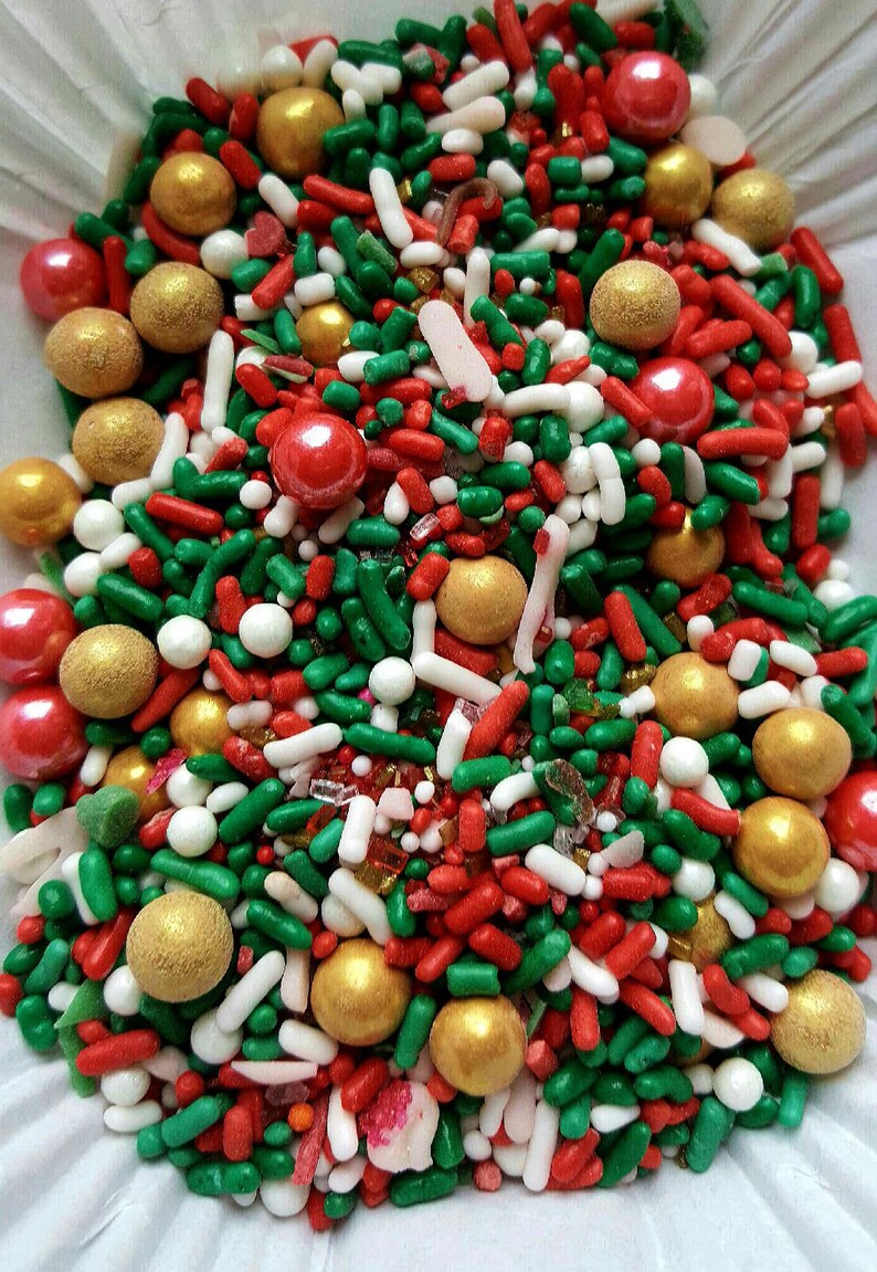 All That Glitters Is Gold Christmas Holiday Mix Party Cupcake Toppings Cake Decorating Candy Sprinkles Jimmies Cookie Decor Baking Confetti Craft Supplies Tools Food Fermenting Gkjwonosari Com