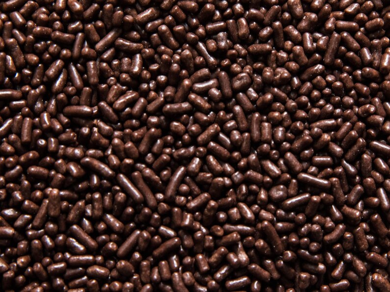Delectable Chocolate Sprinkles Jimmies Candy Birthday Party Cupcake Toppings Cake Decorating Wedding Cookie Decor Baking Edible