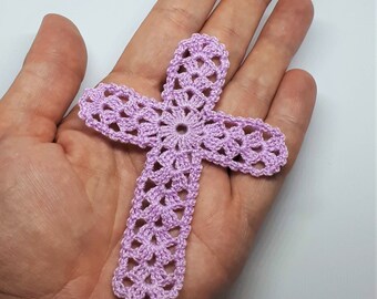 Crocheted Cross With Photos Etsy