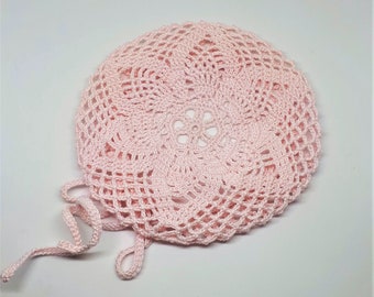 Ballet pink bun cover Crocheted hair bun holder with pineapple motif Gymnastics snood Hair net Handmade hair accessory Dance recital gift