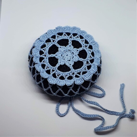 Light Blue Ballerina Bun Cover Crocheted Ballet Hair Bun Etsy