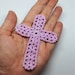 Crochet Cross Bookmark. Religious Gifts. Easter, Baptism, Confirmation ...