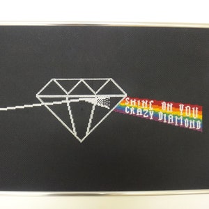 Glow-in-the-Dark Shine On You Crazy Diamond Cross Stitch Pattern