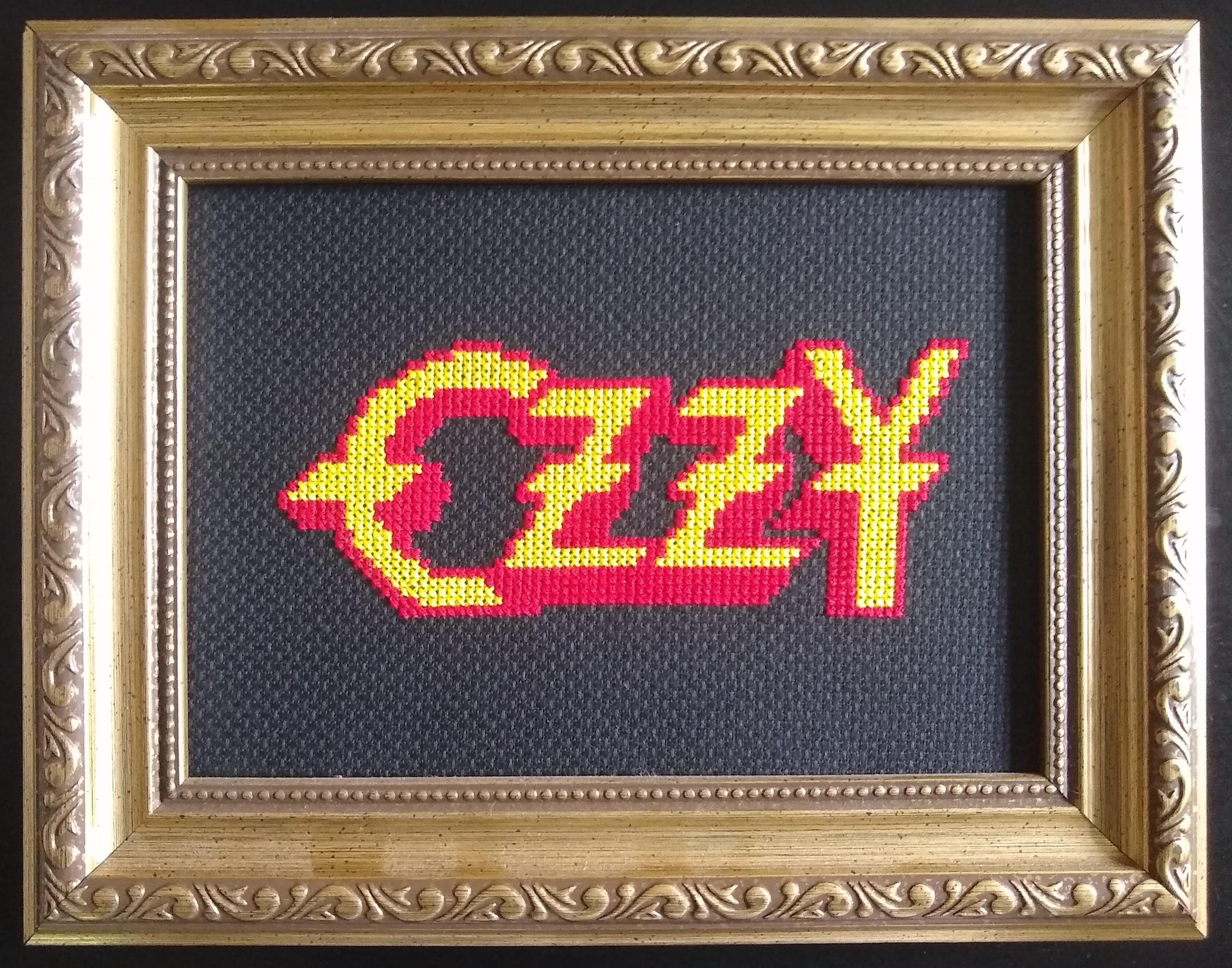Ozzy Logo Cross Stitch Pattern - Etsy