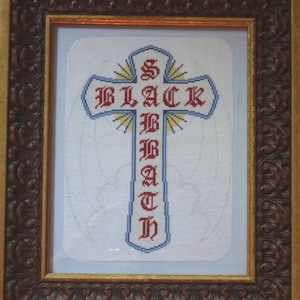 Black Sabbath Cross Stitch Pattern