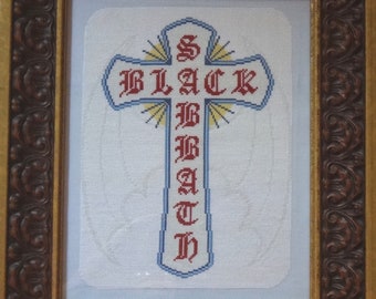 Black Sabbath Cross Stitch Pattern