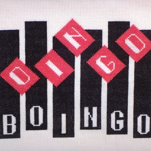 Patrón de punto de cruz Oingo Boingo
