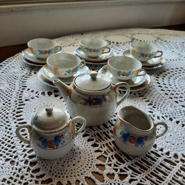 Vintage Childrens Tea Set Made in Japan Etsy