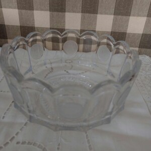 Vintage Fostoria Clear Glass &quot;Minuteman & Liberty Bell Coin&quot; Bowl