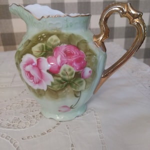 Lefton Hand Painted Vintage Pitcher #4172
