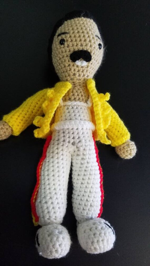 freddie mercury crochet doll pattern