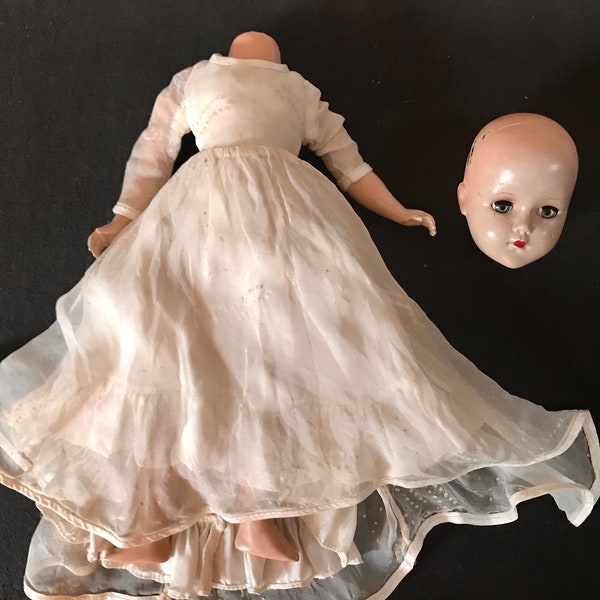 Antique R&B Arranbee Doll with Detached Head Circa 1950s