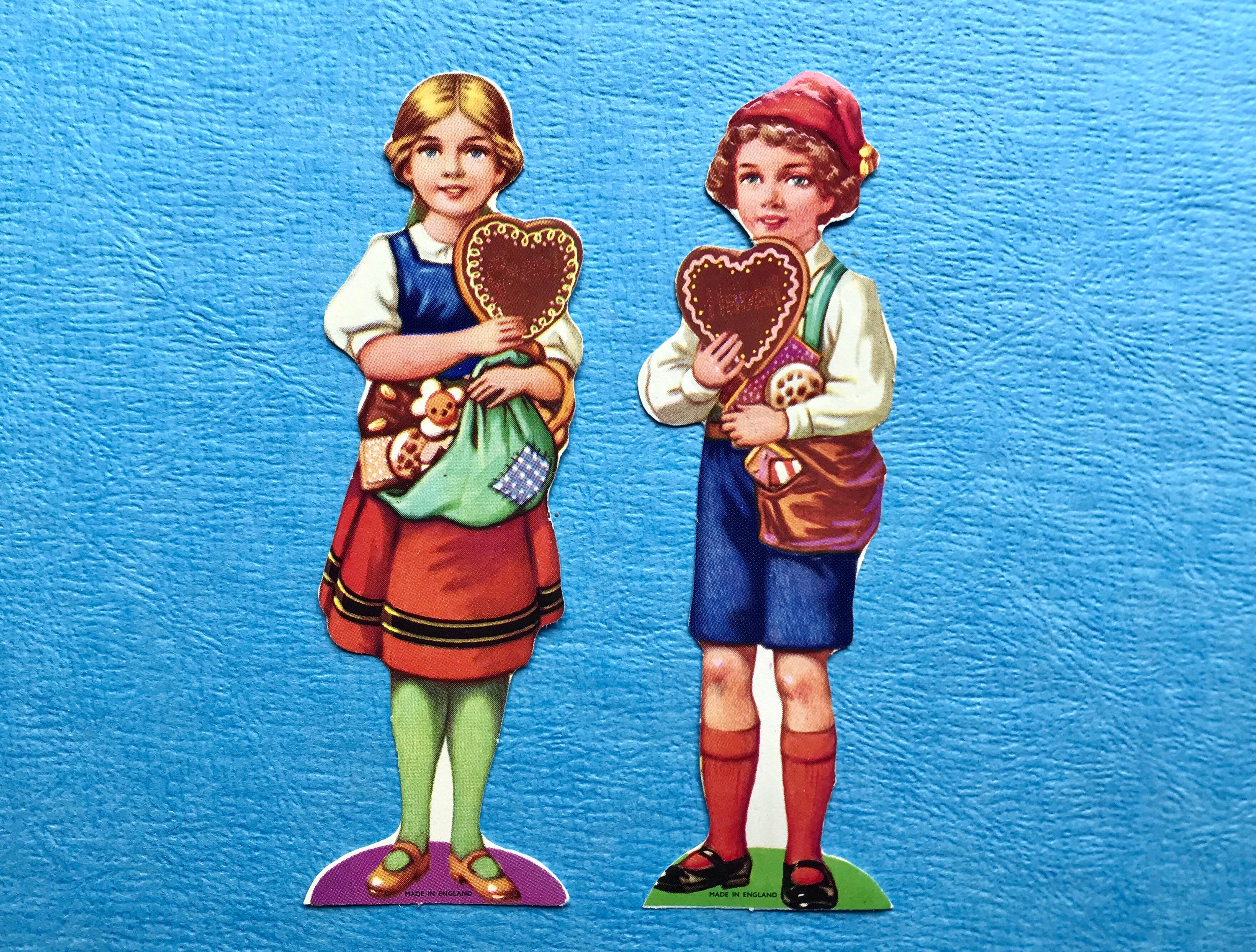 Vintage Die Cut Paper Hansel and Gretel Made in England | Etsy