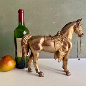 Vintage Brass Horse Carnival Prize