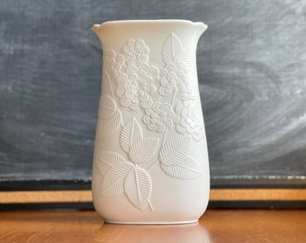 Vintage German Kaiser White Matte Porcelain Vase, M Frey, No Chips or Cracks