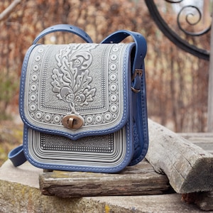 Women&#39;s Gray Leather Bag, Gray Shoulder Bag, Crossbody Bag, Leather Purse, Leather Saddle Bag Purse, Leather Satchel, Leather Purse