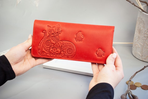 Cartera larga de cuero para mujer Carteras para mujer Cartera de mujer hecha a mano Cartera de cuero Carteras largas de mujer Regalo para mujer Etsy Espana