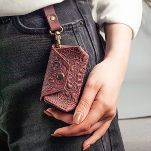 Leather Key Organizer, Leather Key Fob, Key Organizer, Leather Key Case , Leather Keychain, Keys purse, Corporate gifts