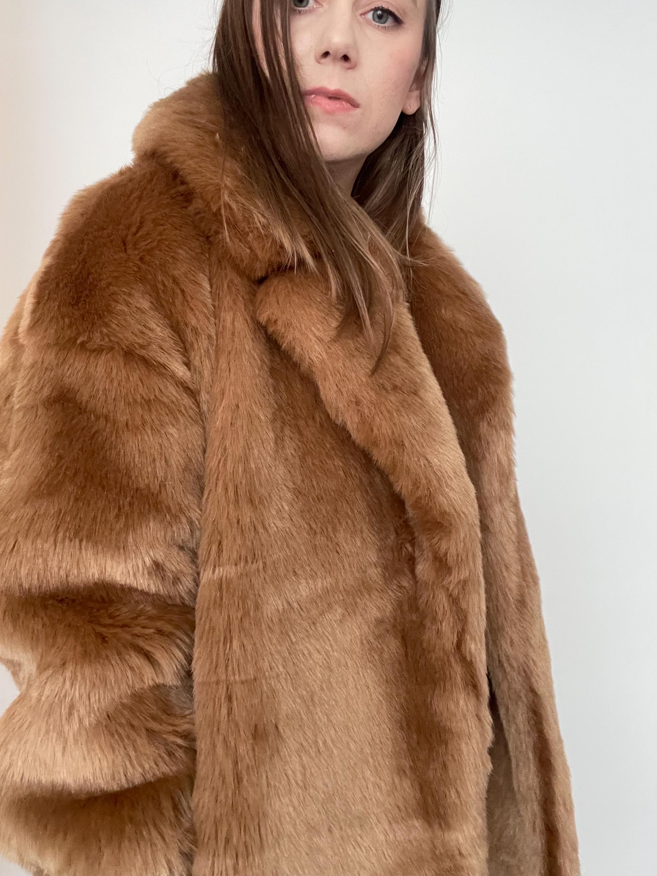 YILON MADE Waistmark eco fur coat ブラウン STAND STUDIO | Joy Coat