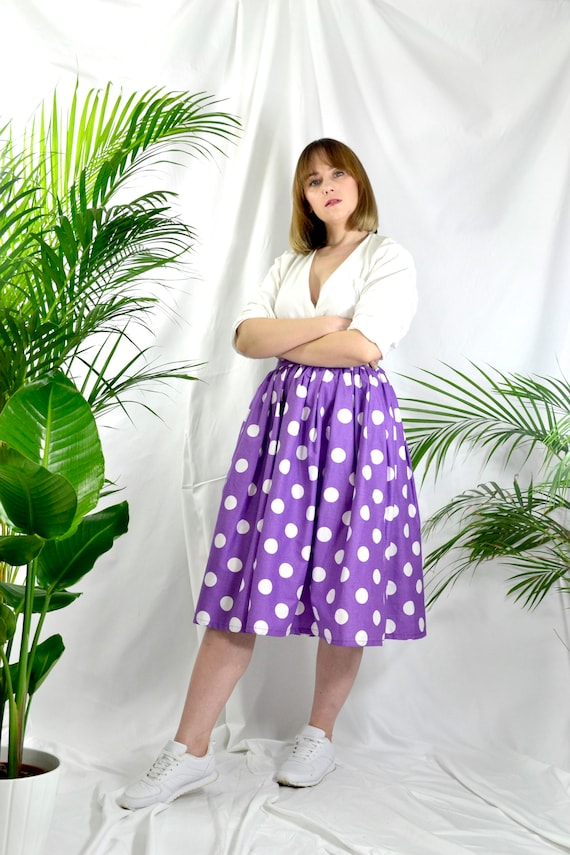 T-shirt Fille Next 6 Ans Coton Violet à Pois Manches Longues Avec Studs