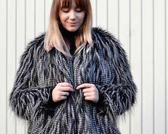 oversized shaggy jacket