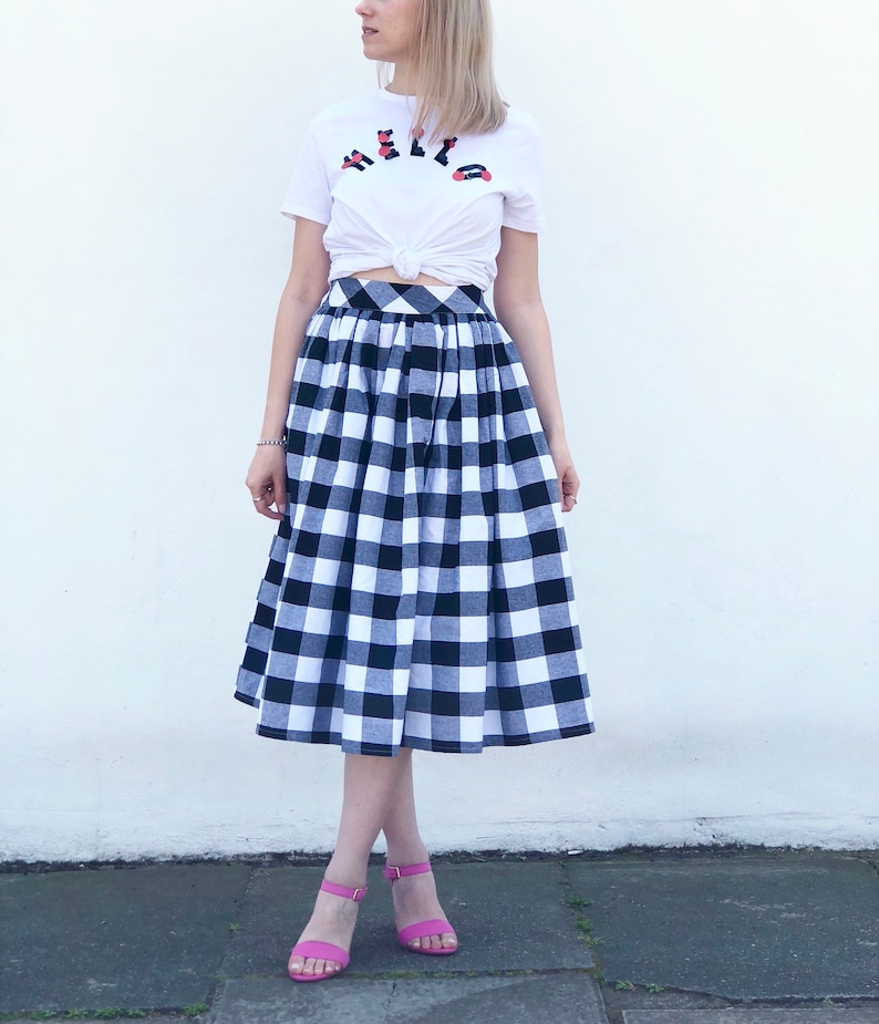 Babyhug Mid Thigh Length Skirt with Lining - Blue