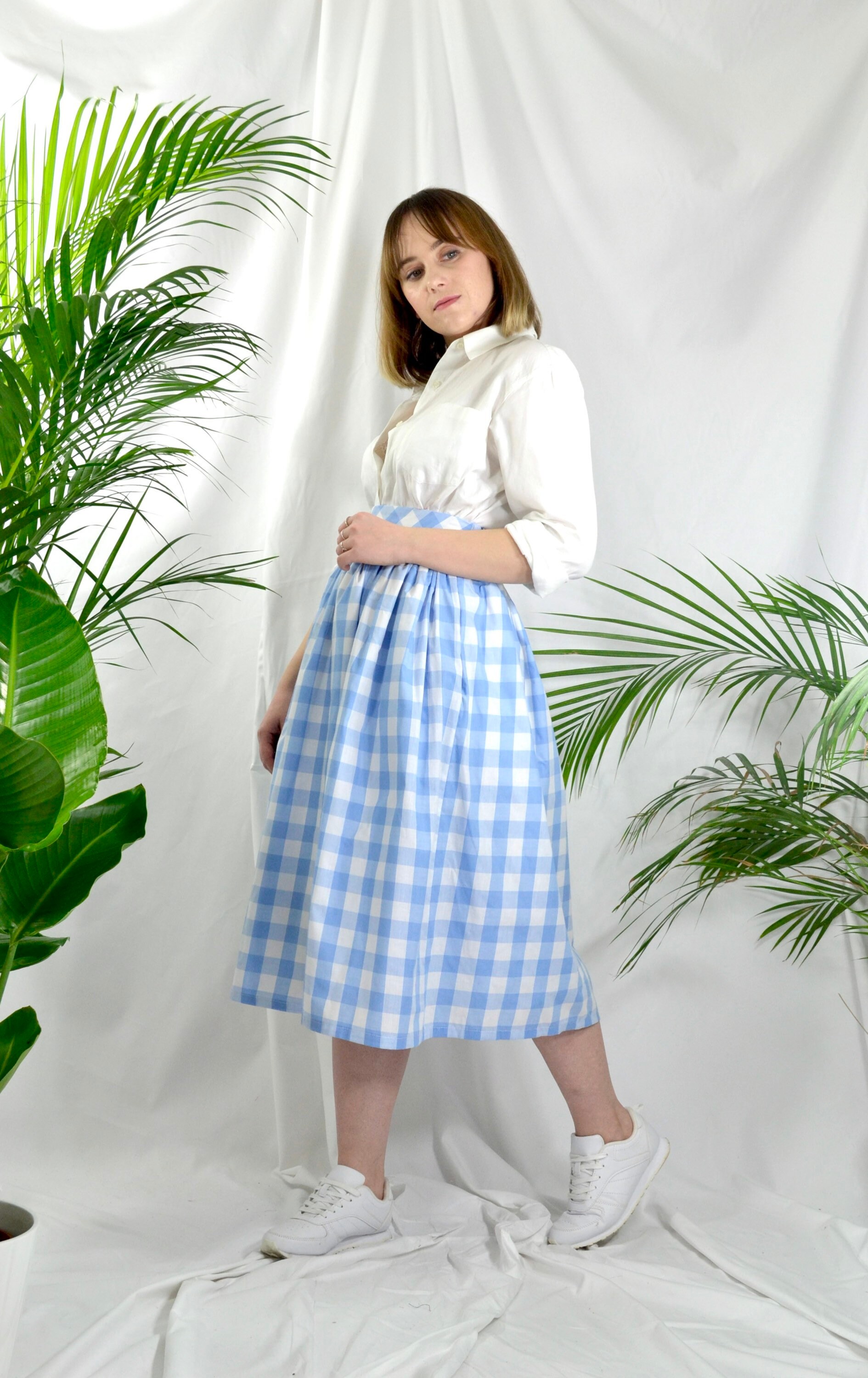 [LOW CLASSIC] / ☆ 25SS SLIT CHECKED LONG SKIRT / BLUE il_fullxfull.2959958172_5iud.jpg