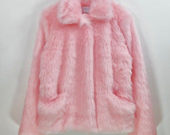 fuzzy pink coat