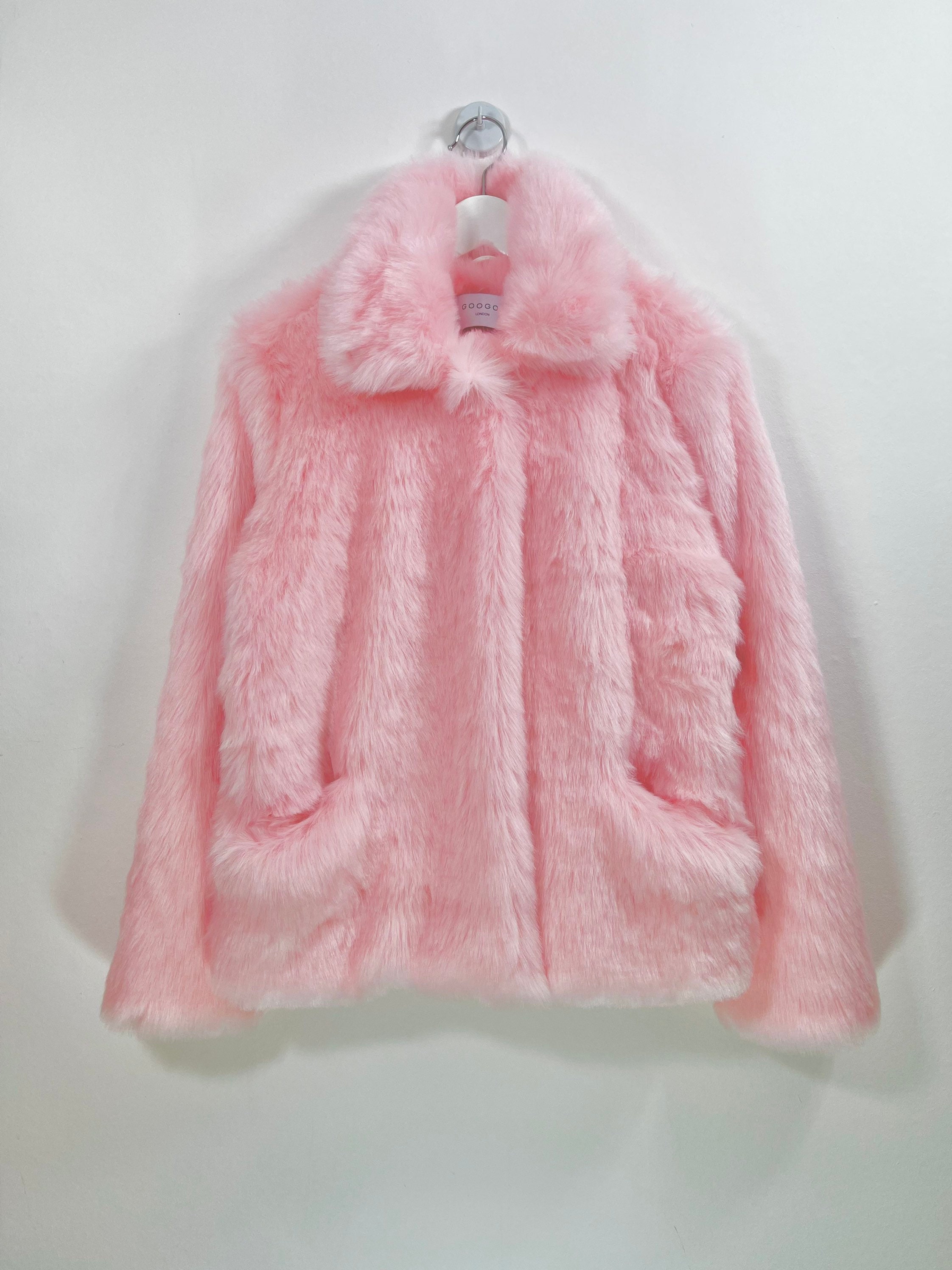 fuchsia pink fur coat