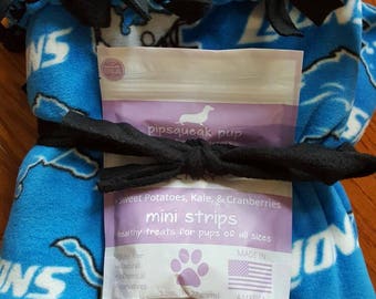 Detroit Löwen Vlies gebunden Decke