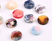 10pcs Tortoise Round Charm 10mm Coin Charms Acetate Acrylic Charms Pearl Mosaic Charm Round Resin Pendant Earrings Charms DIY Jewelry Bulk