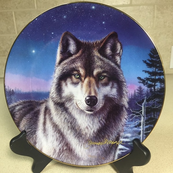 Wolf Plate Collector Etsy