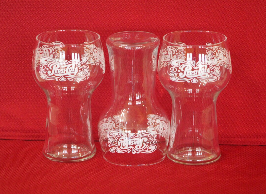 Pepsicola Glasses Vintage Drinkware Vintage Pepsi Etsy