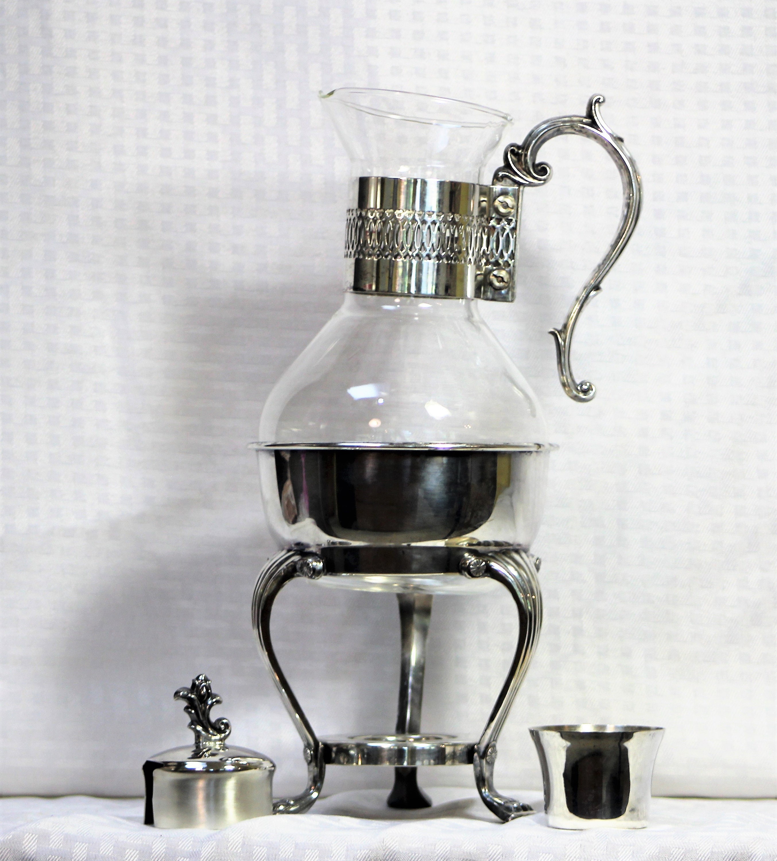 RARE Vintage Silver & Glass Coffee Carafe Silver Plated Etsy